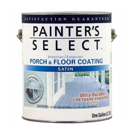 General Paint Painter's Select Urethane Fortified Satin Porch & Floor Coating, Medium Gray, Gallon - 106654 106654